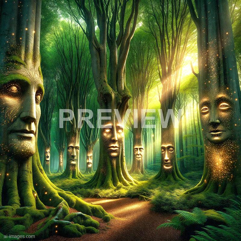 11886 - a-forest-with-human-faced-trees-where-leaves-morph-in_250704173015_00001